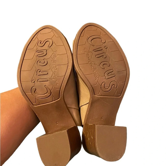 CIRCUS SAM EDELMAN PEEPTOE HEELED BOOTIES - Picture 6 of 7